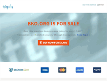 Tablet Screenshot of bko.org